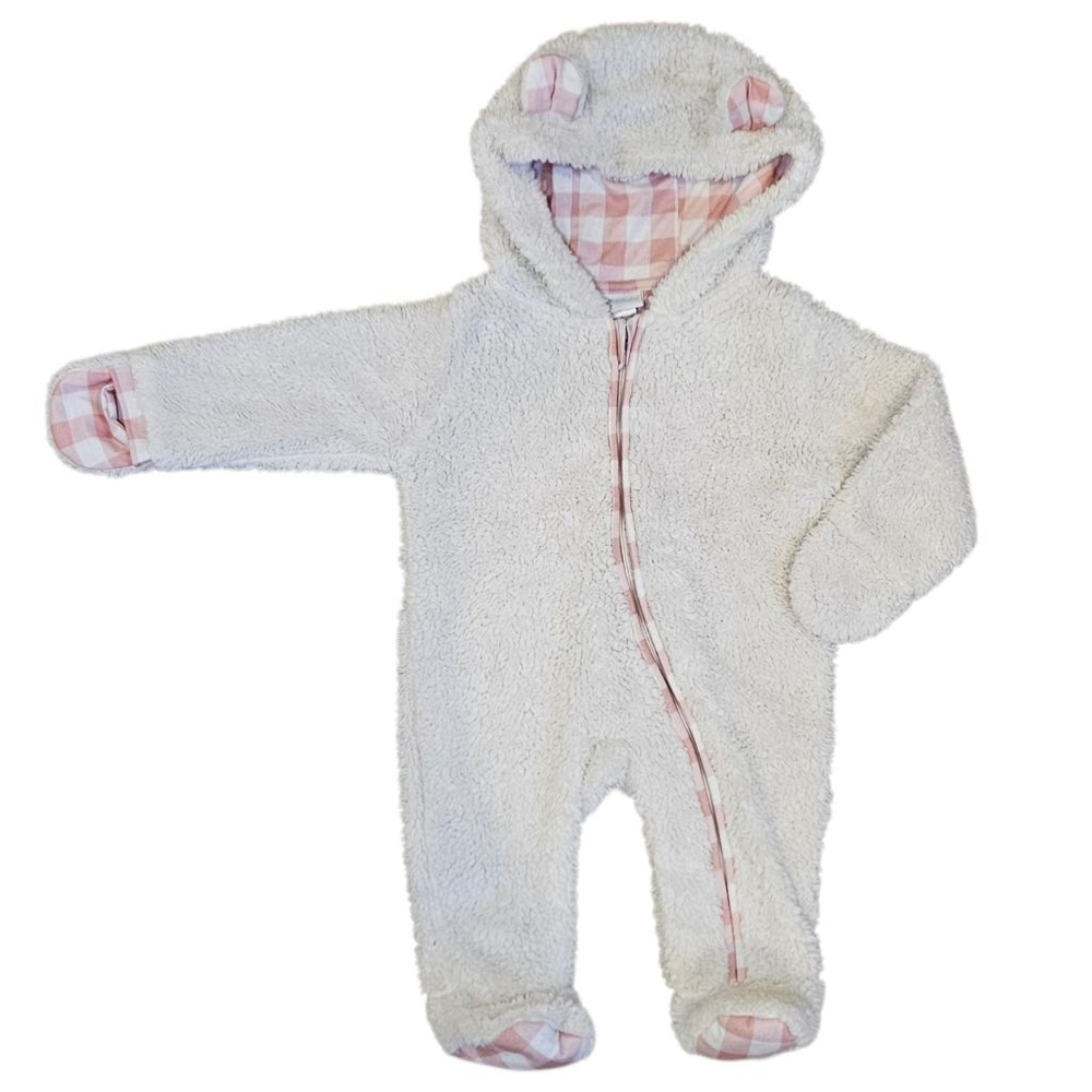 5/$25 IndigoBaby Sherpa Snuggle Suit 0–6M